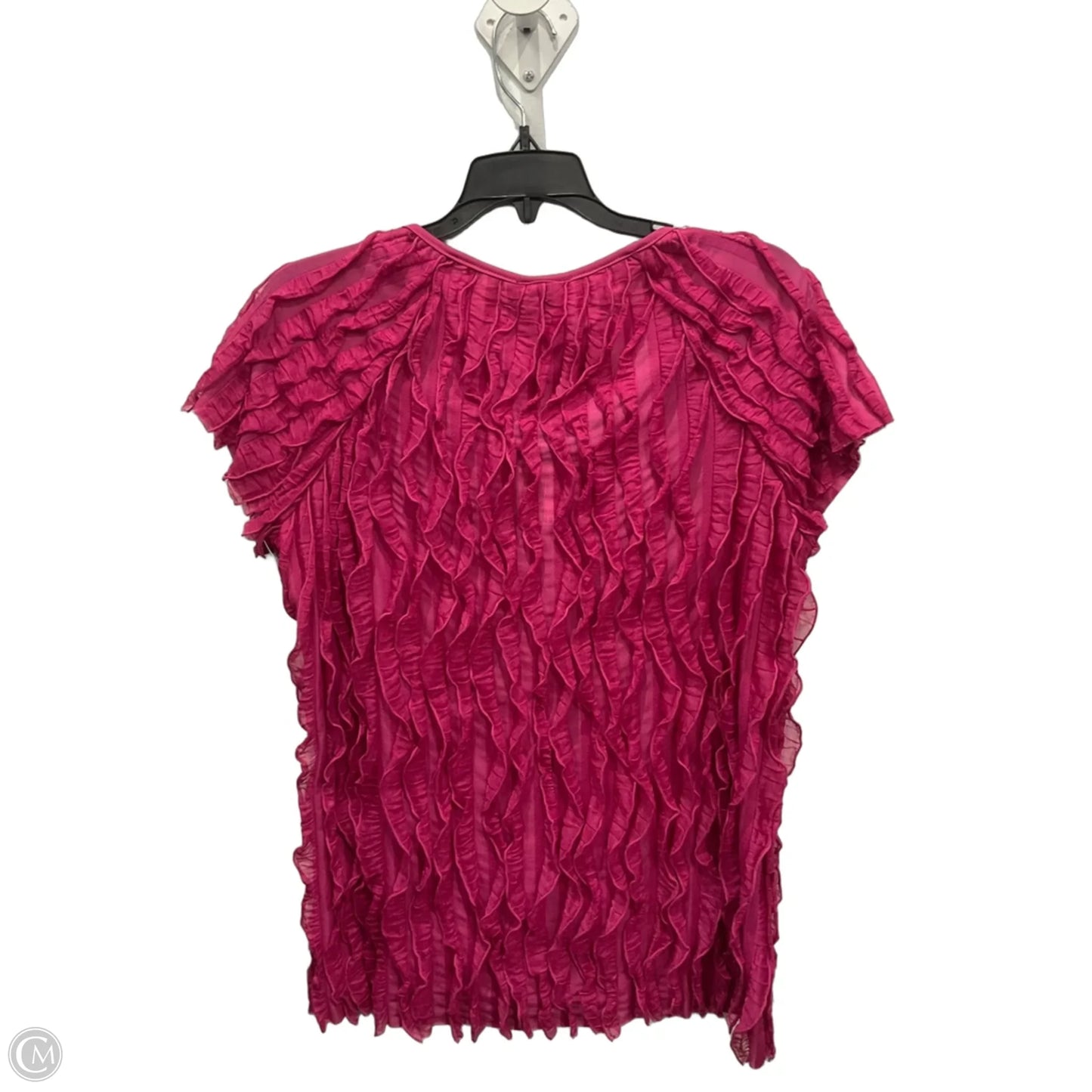Top Short Sleeve By Nue Options In Pink, Size: L