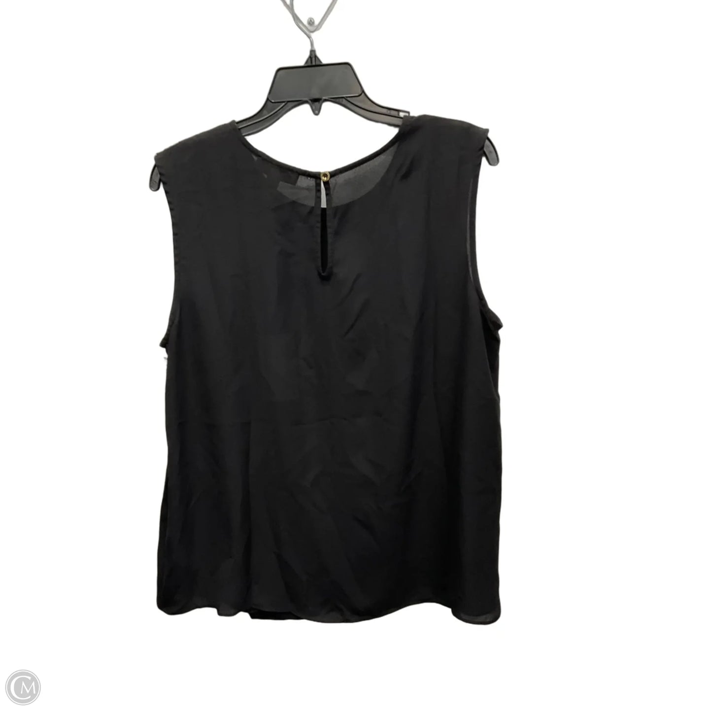 Top Sleeveless Designer By Halston In Black, Size: L