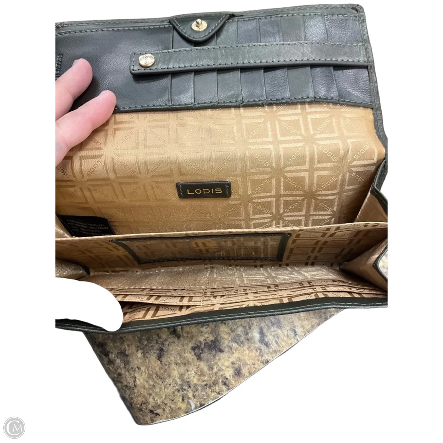 Wallet Leather By Lodis, Size: Medium