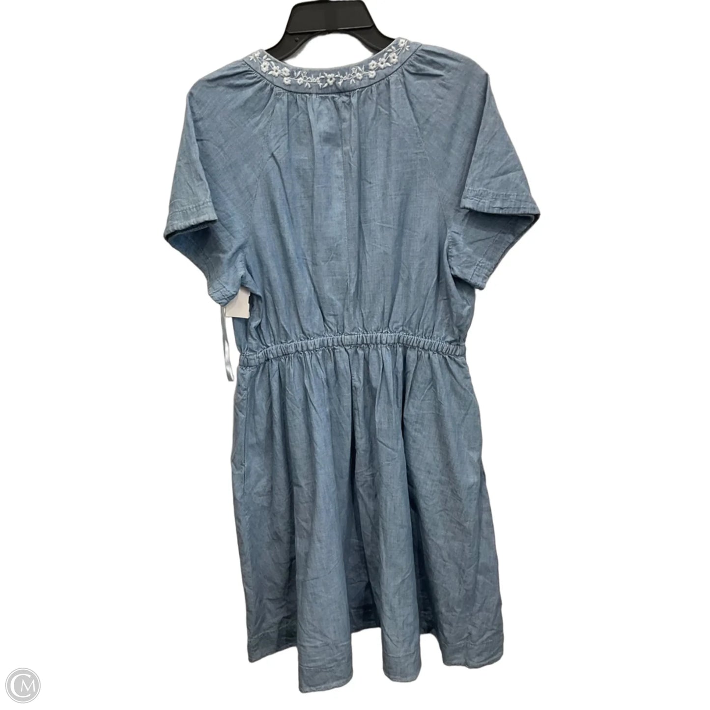 Dress Casual Midi By Lane Bryant In Blue Denim, Size: Xl