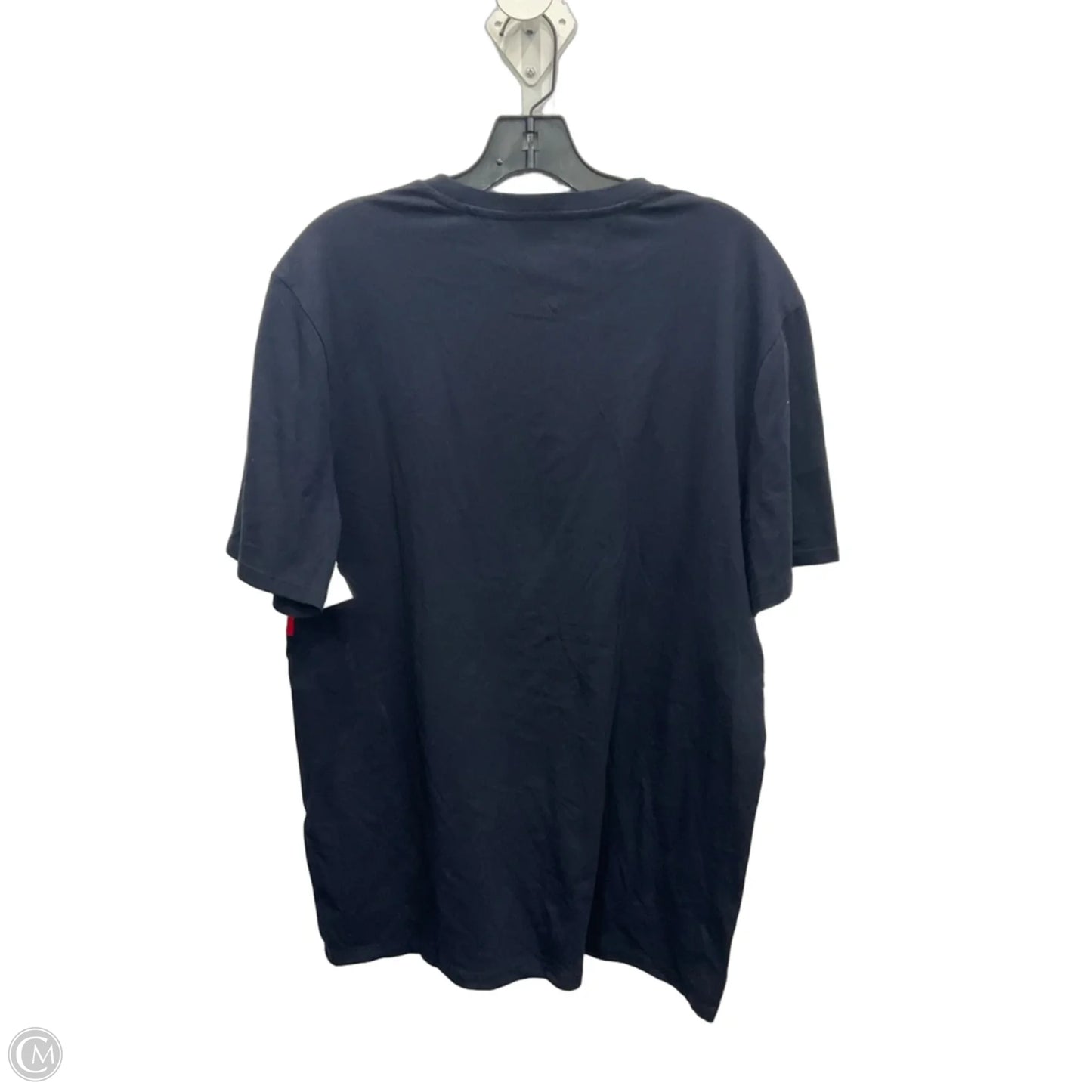 Top Short Sleeve By Tommy Hilfiger In Blue Red & White, Size: L