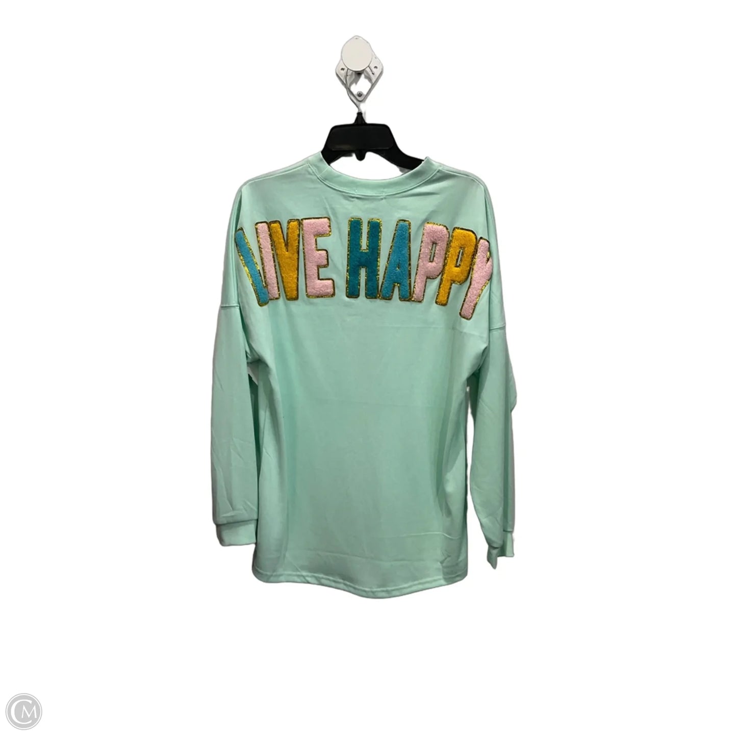 Top Long Sleeve By Simply Southern In Green, Size: M