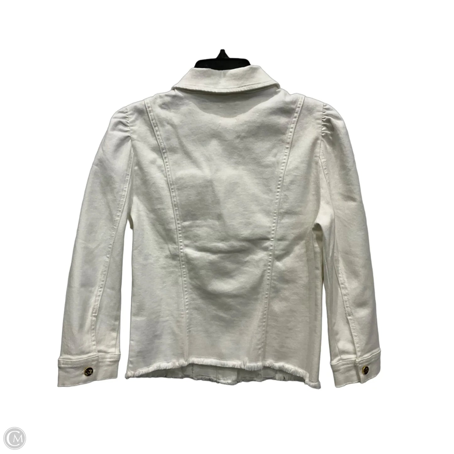 Jacket Denim By Nic + Zoe In White Denim, Size: S