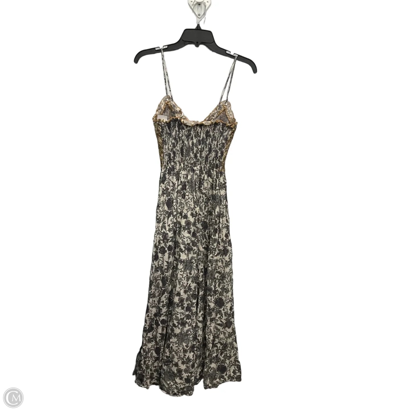 Dress Casual Maxi By Free People In Grey & Yellow, Size: Xs