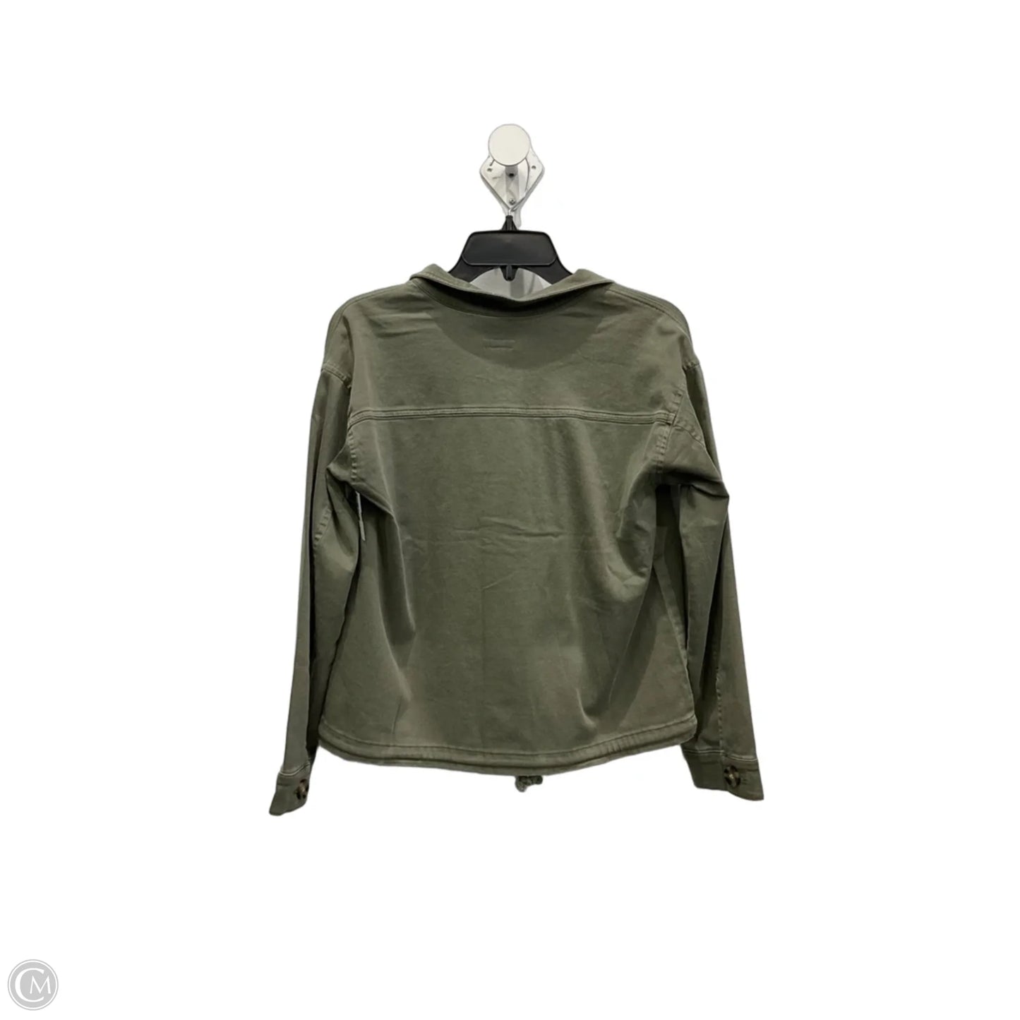 Jacket Denim By J. Jill In Green Denim, Size: Sp