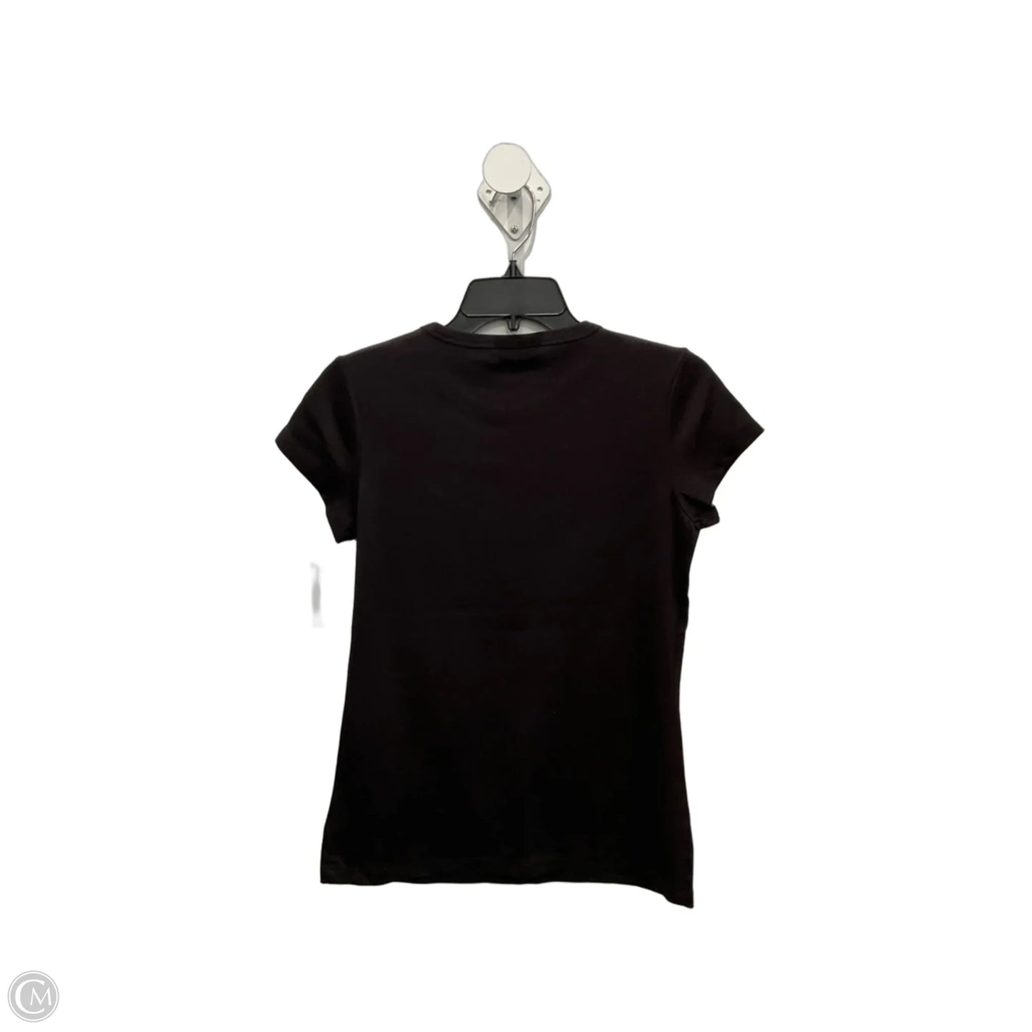 Top Short Sleeve By Banana Republic In Black, Size: M