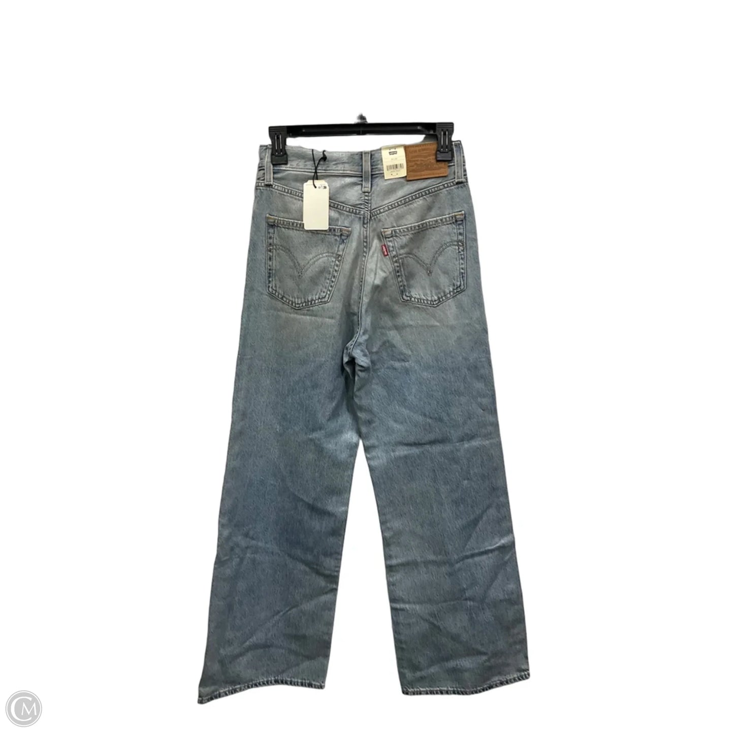Jeans Wide Leg By Levis In Blue Denim, Size: 2