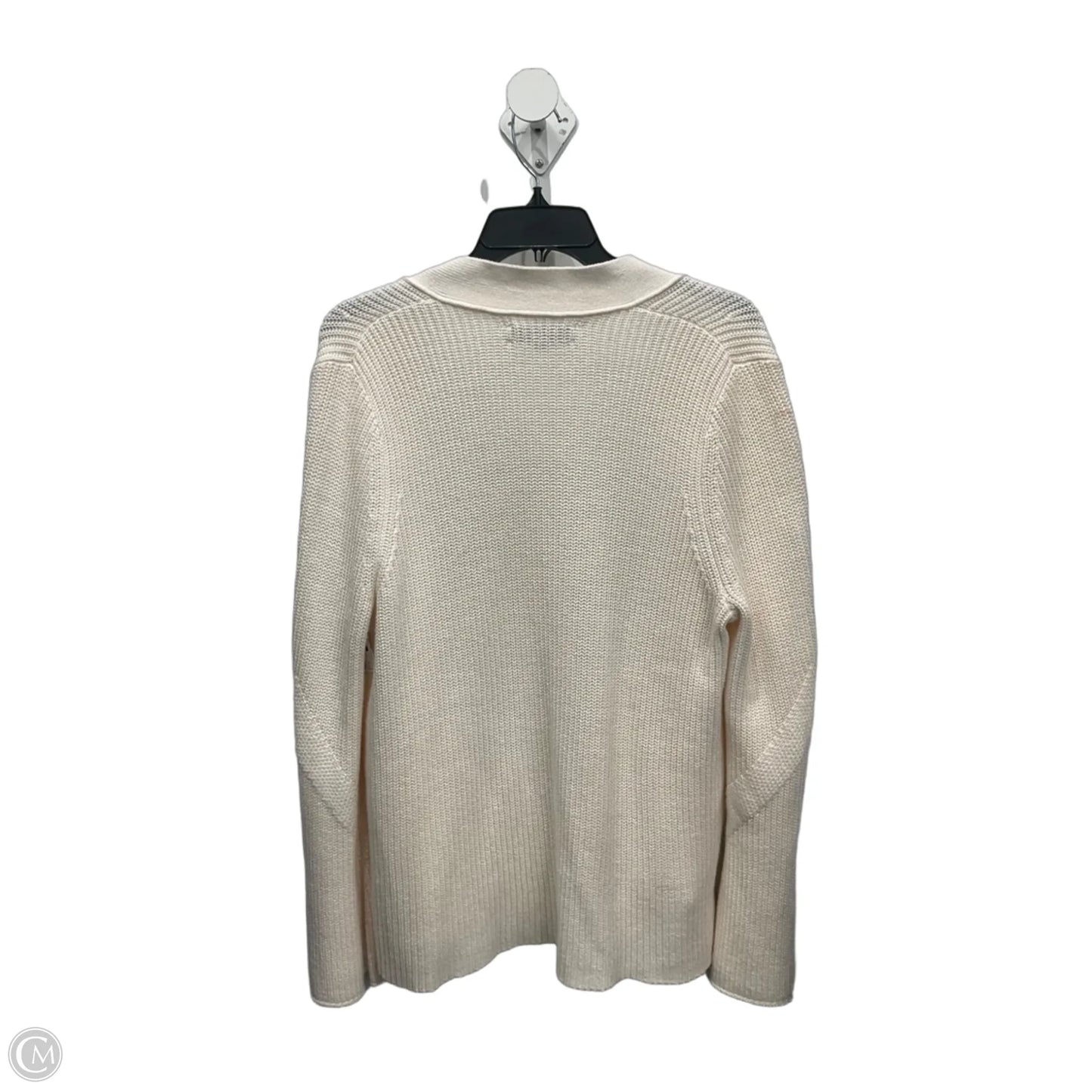 Cardigan By Loft In Cream, Size: L