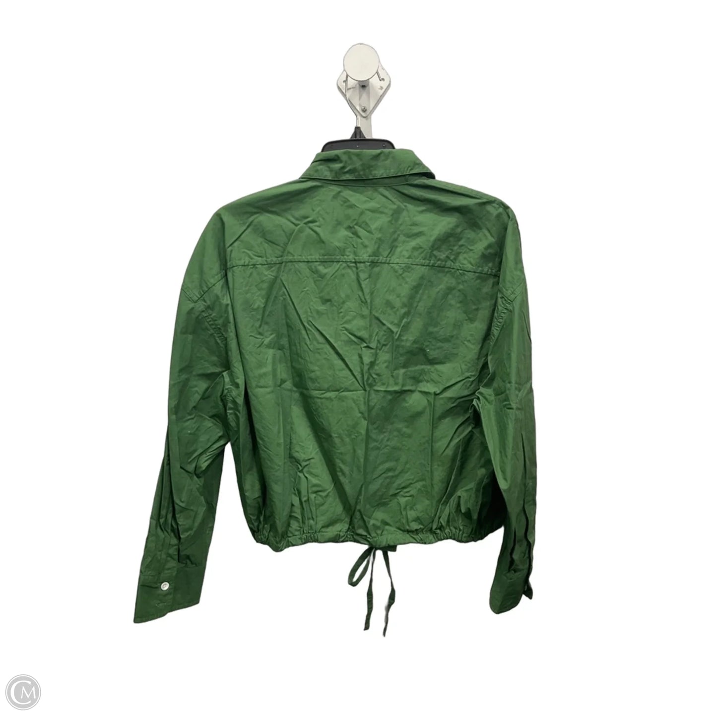 Blouse Long Sleeve By Madewell In Green, Size: M