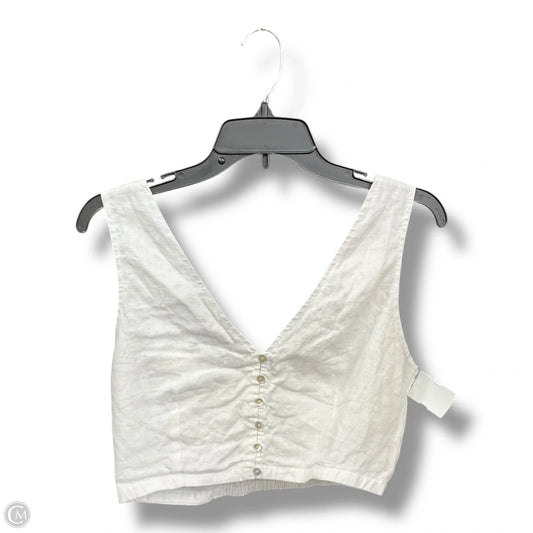 Top Sleeveless By Madewell In White, Size: S