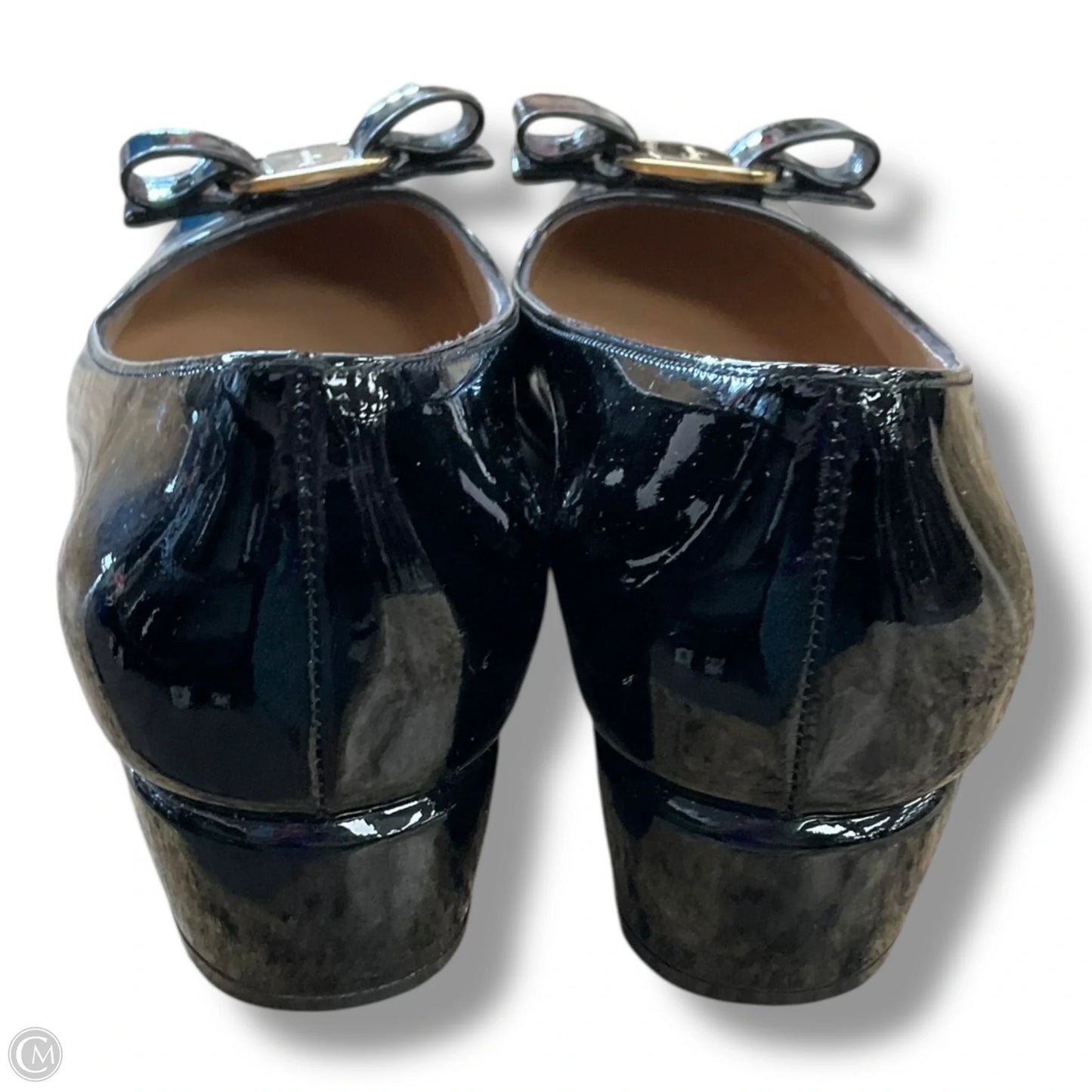 Shoes Designer By Ferragamo In Black, Size: 6.5