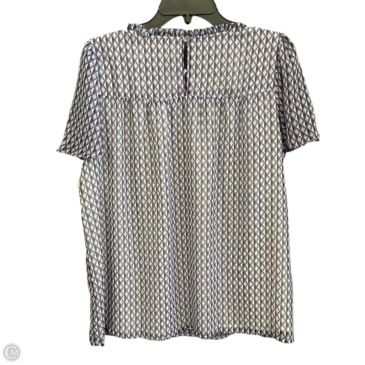 Top Short Sleeve By Loft In Purple, Size: L