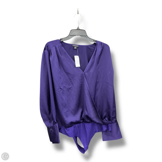 Bodysuit By Ann Taylor In Purple, Size: Xxl
