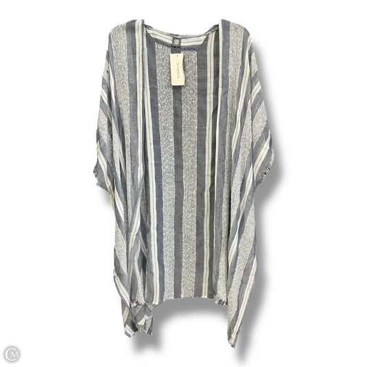 Swimwear Cover-up By Evereve In Blue & White, Size: Osfm