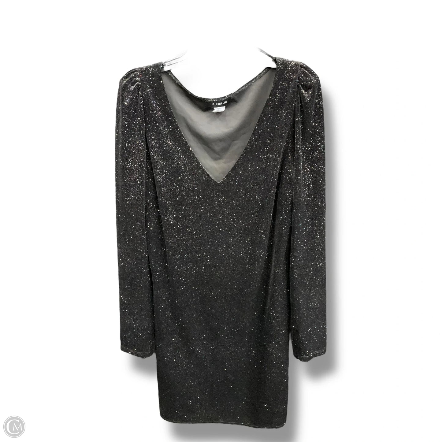 Dress Party Midi By Clothes Mentor In Black, Size: L
