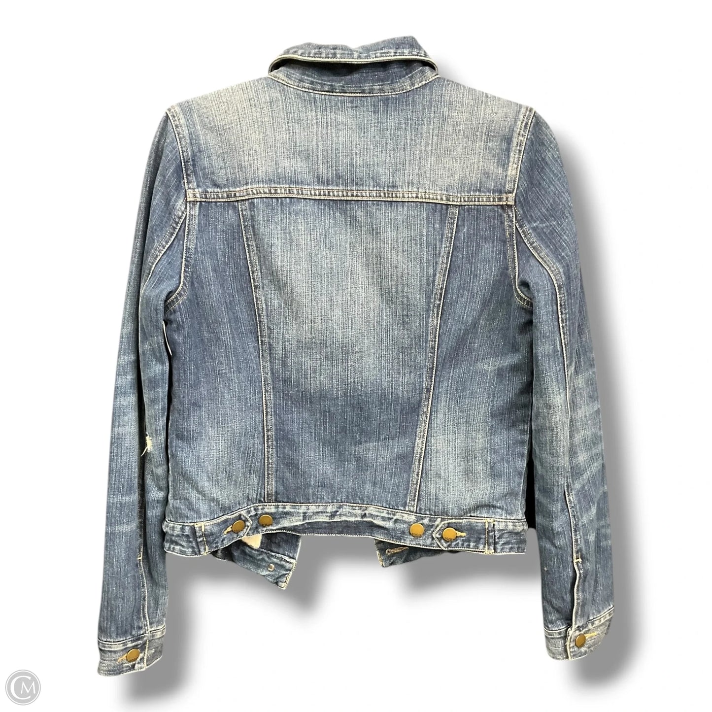 Jacket Denim By Gap In Blue Denim, Size: S