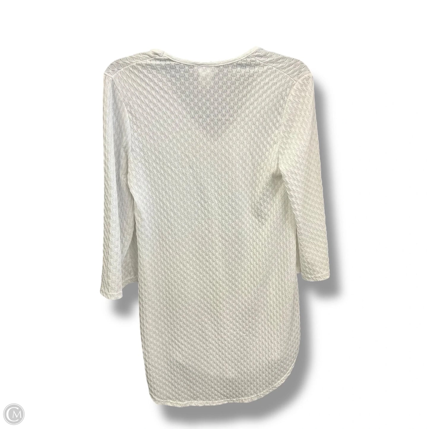 Top Long Sleeve By Clothes Mentor In White, Size: M