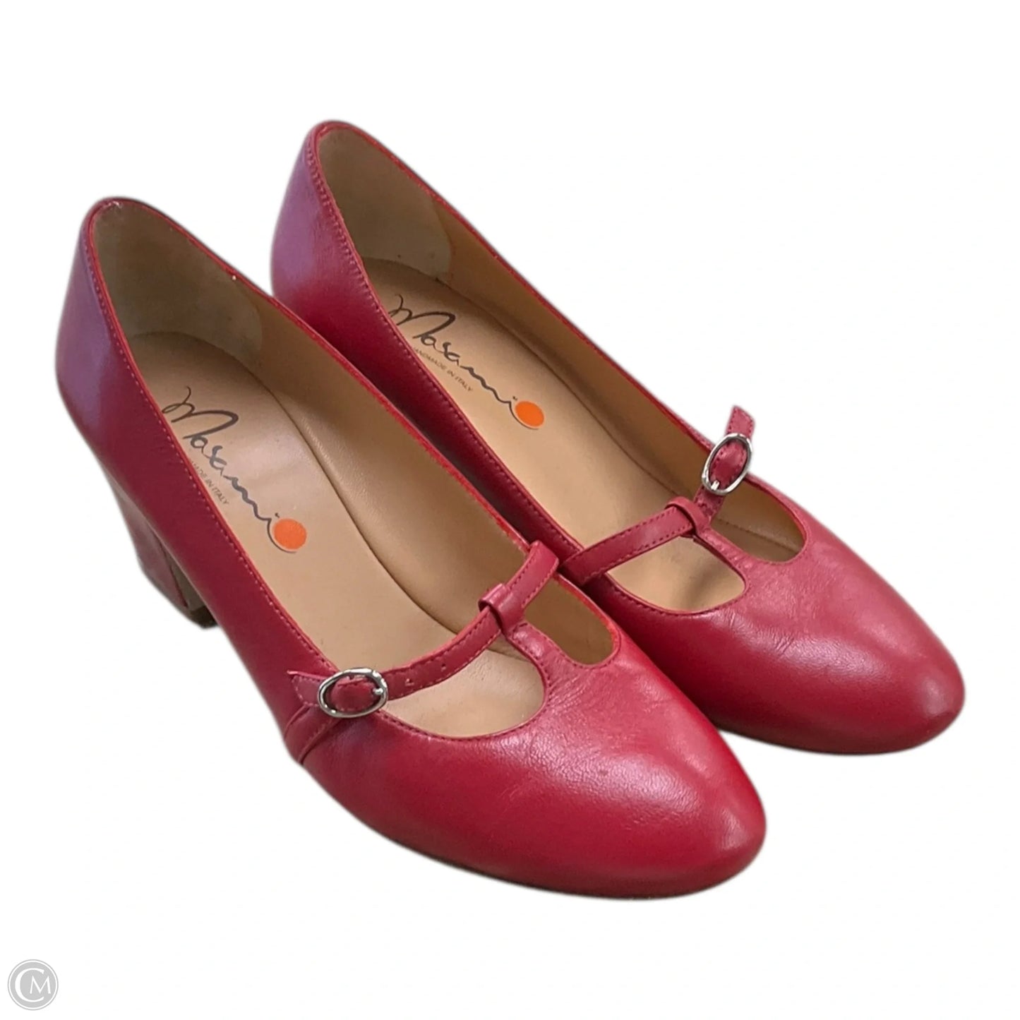 Shoes Heels Kitten By Clothes Mentor In Red, Size: 7