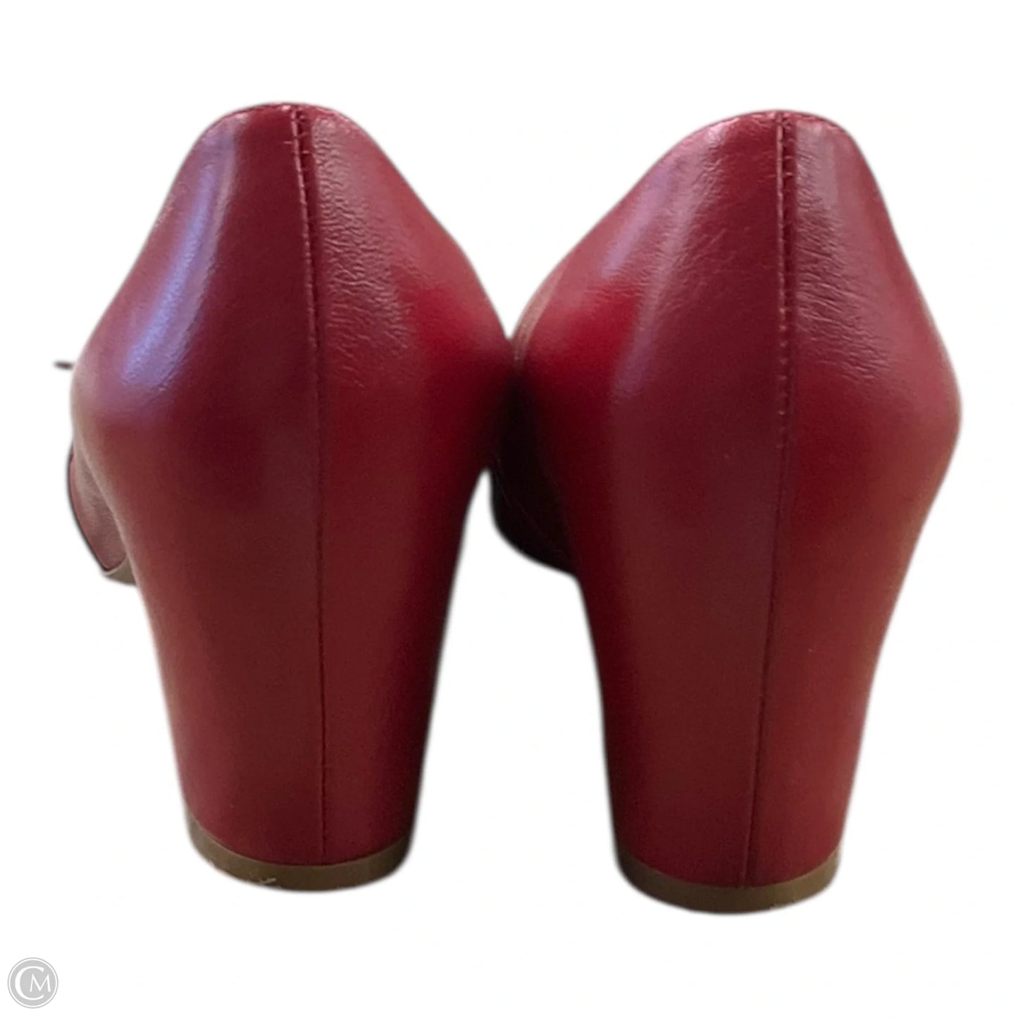 Shoes Heels Kitten By Clothes Mentor In Red, Size: 7