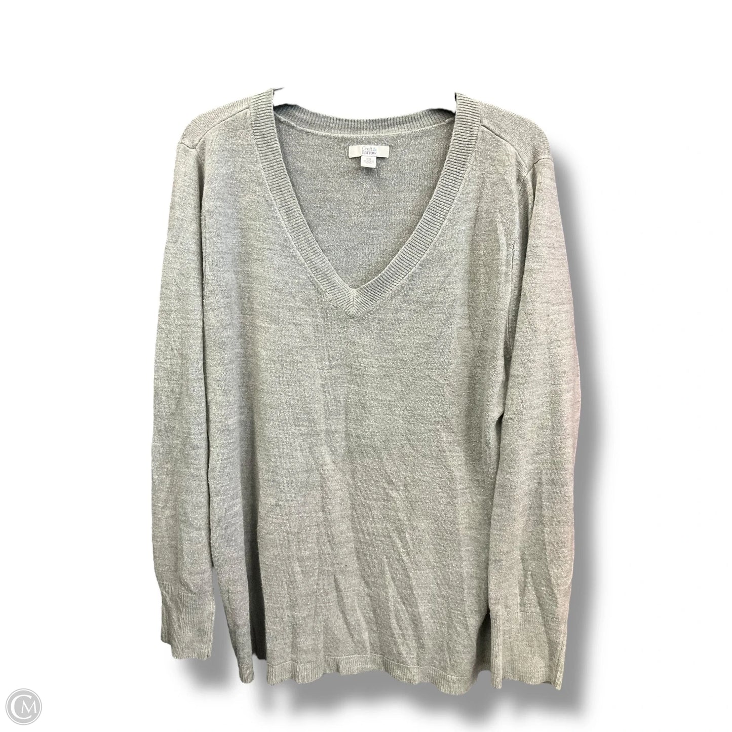 Sweater By Croft And Barrow In Grey, Size: Xxl