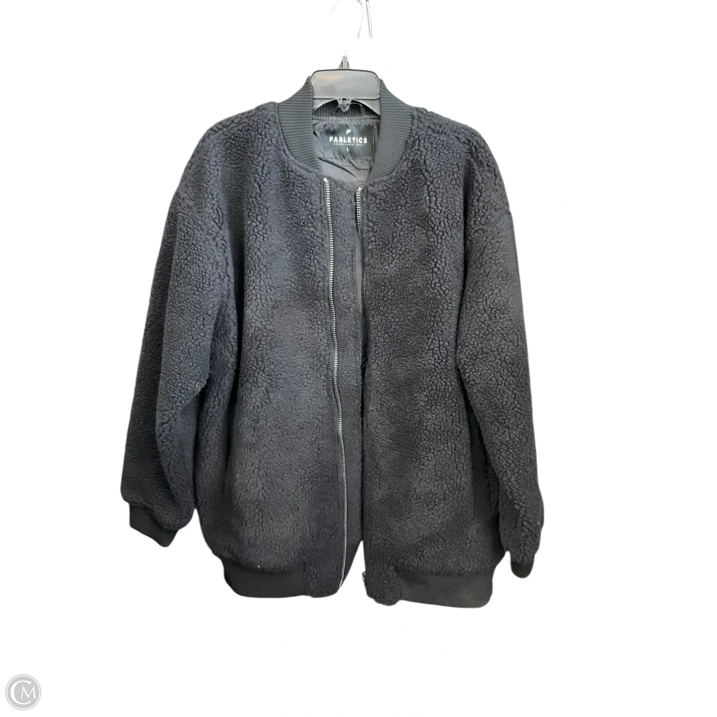 Jacket Faux Fur & Sherpa By Fabletics In Black, Size: L