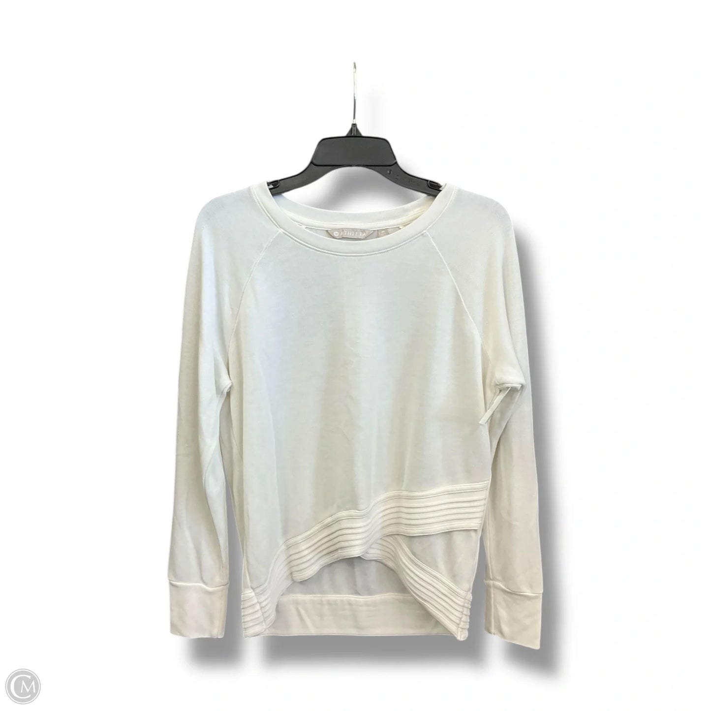 Athletic Top Long Sleeve Crewneck By Athleta In Cream, Size: M