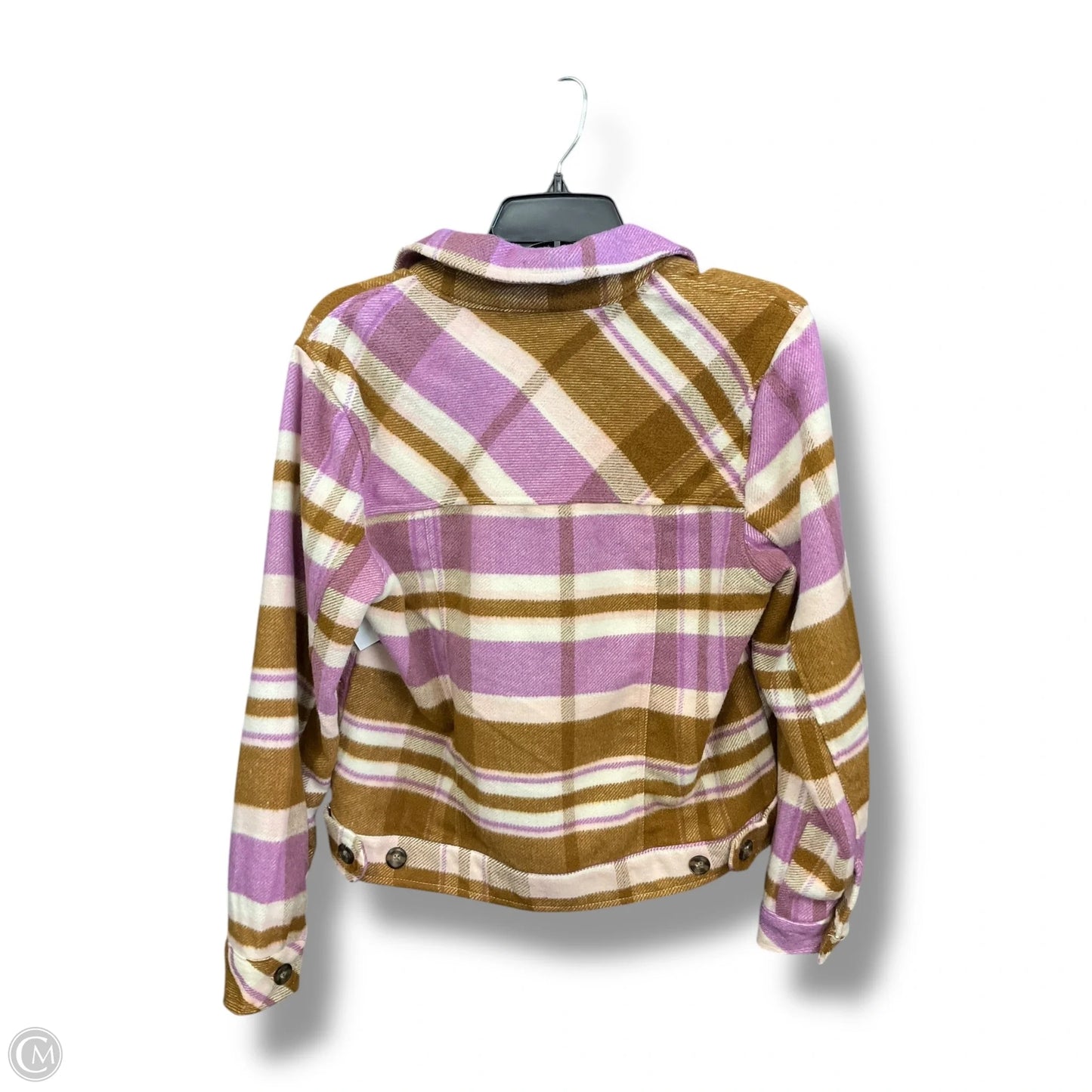 Jacket Shirt By Kensie In Multi-colored, Size: M