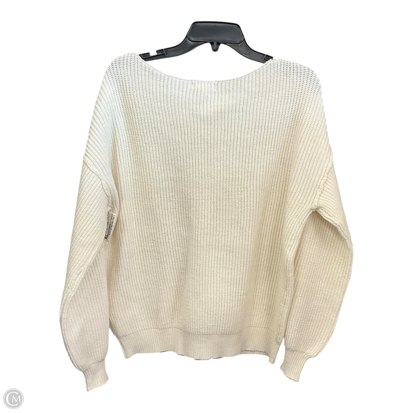 Sweater By Blu Pepper In Cream, Size: M