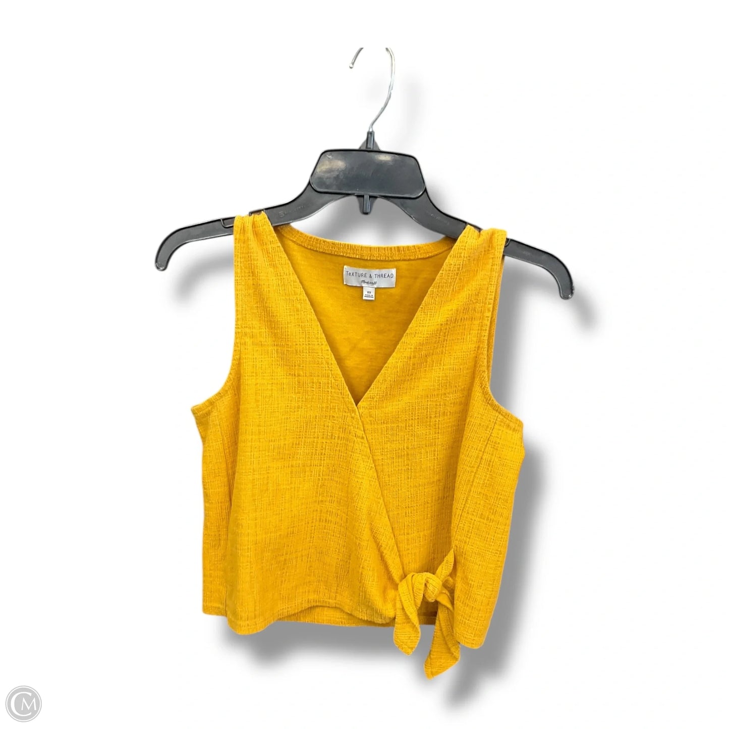 Top Sleeveless By Madewell In Yellow, Size: Xs