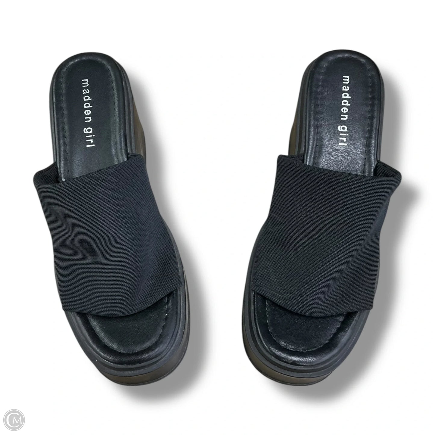Sandals Heels Platform By Madden Girl In Black, Size: 7