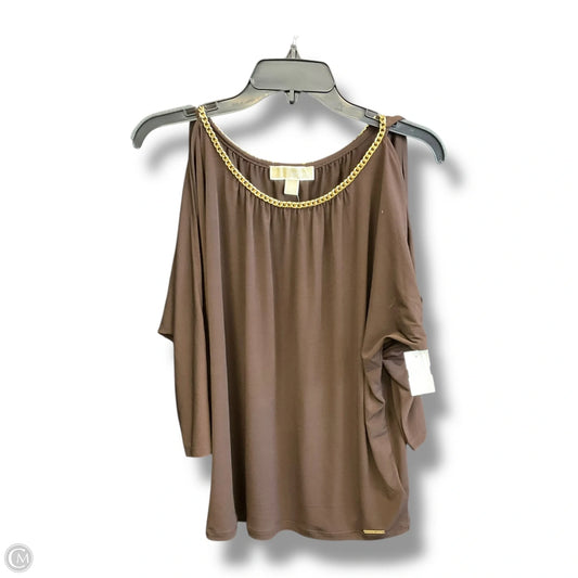 Top Long Sleeve By Michael By Michael Kors In Brown, Size: S