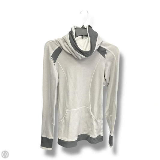 Athletic Sweatshirt Hoodie By Lululemon In Grey, Size: S