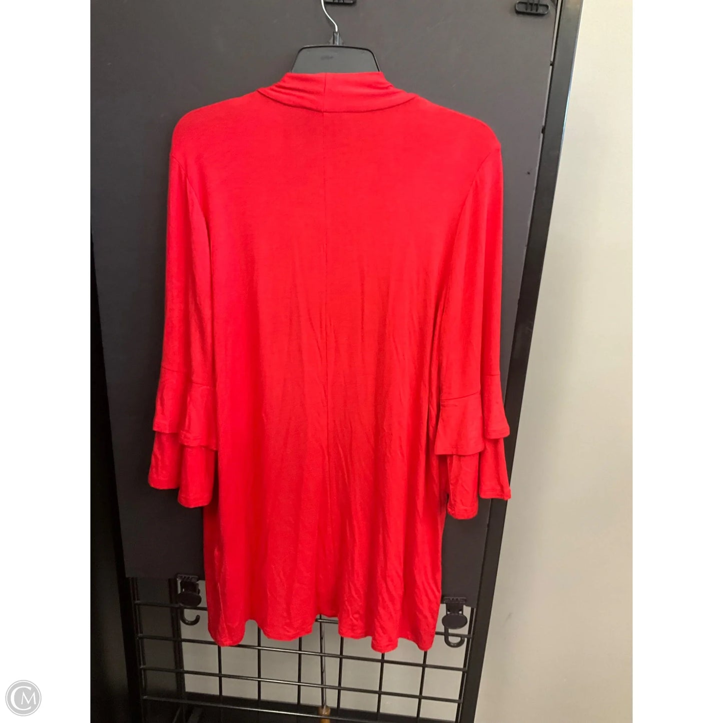 Cardigan By Clothes Mentor In Red, Size: Xl
