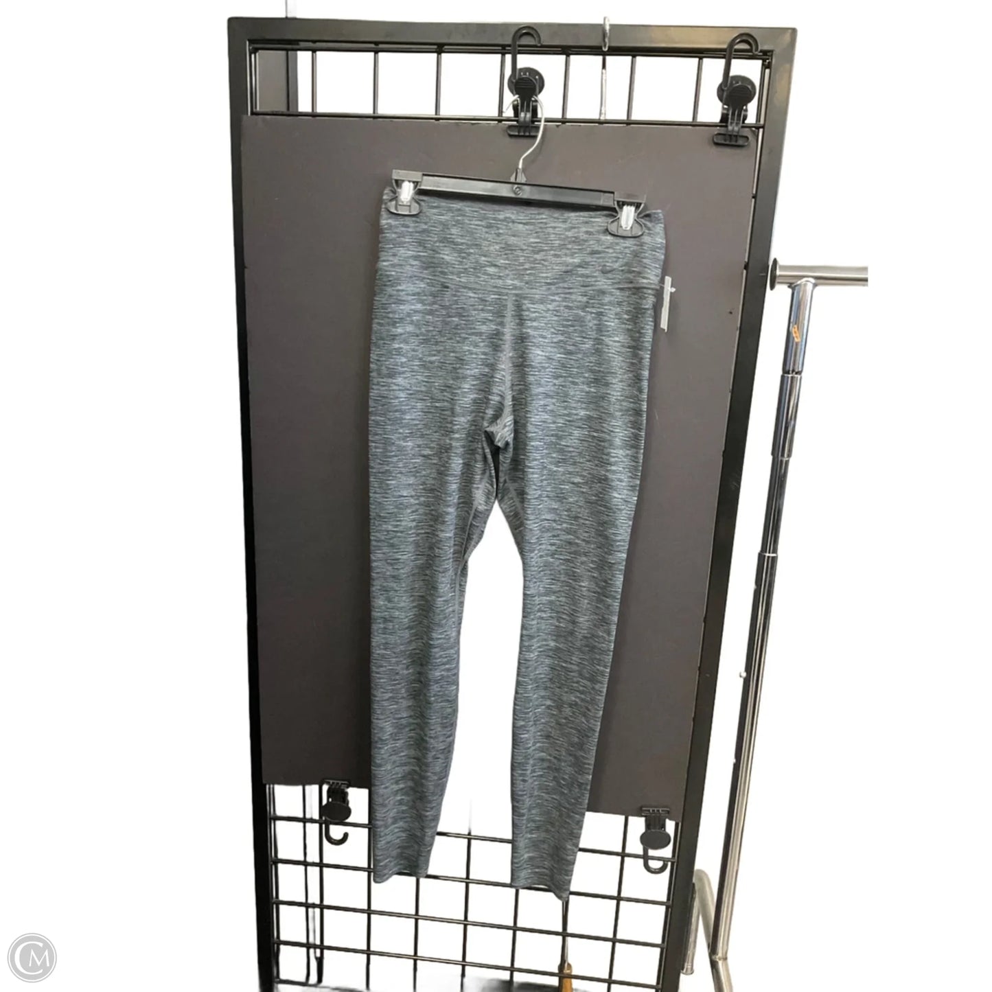 Athletic Leggings By Nike Apparel In Grey, Size: L
