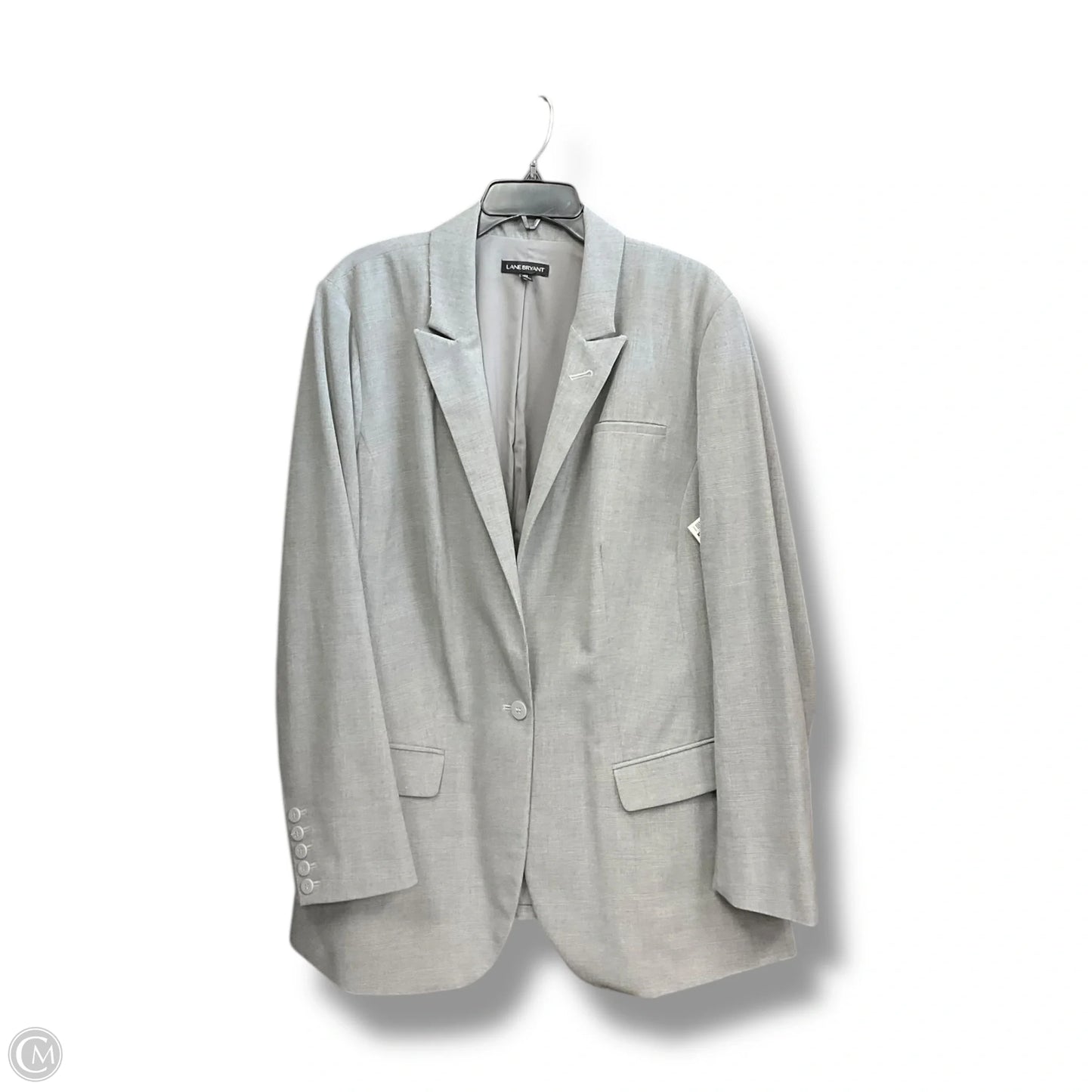 Blazer By Lane Bryant In Grey, Size: 2x