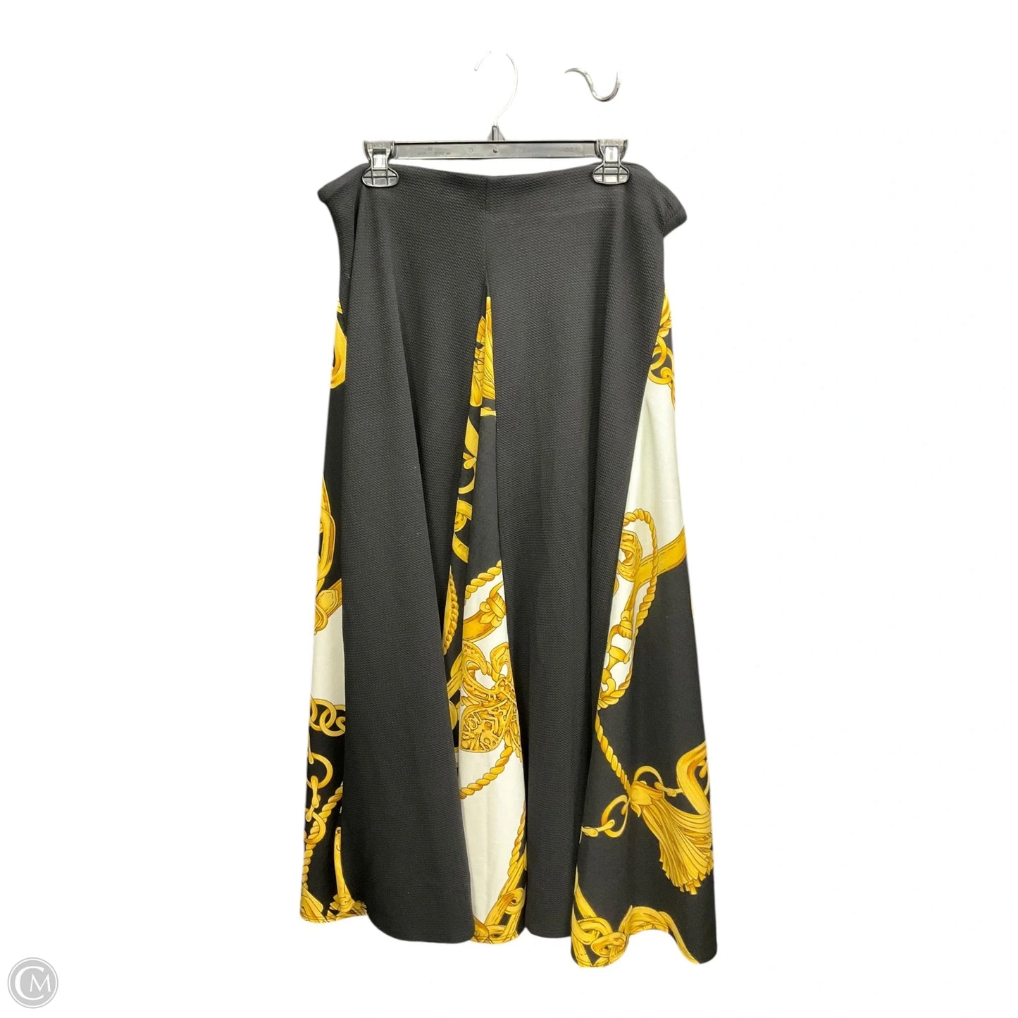Skirt Maxi By Ashley Stewart In Black & Gold, Size: 18