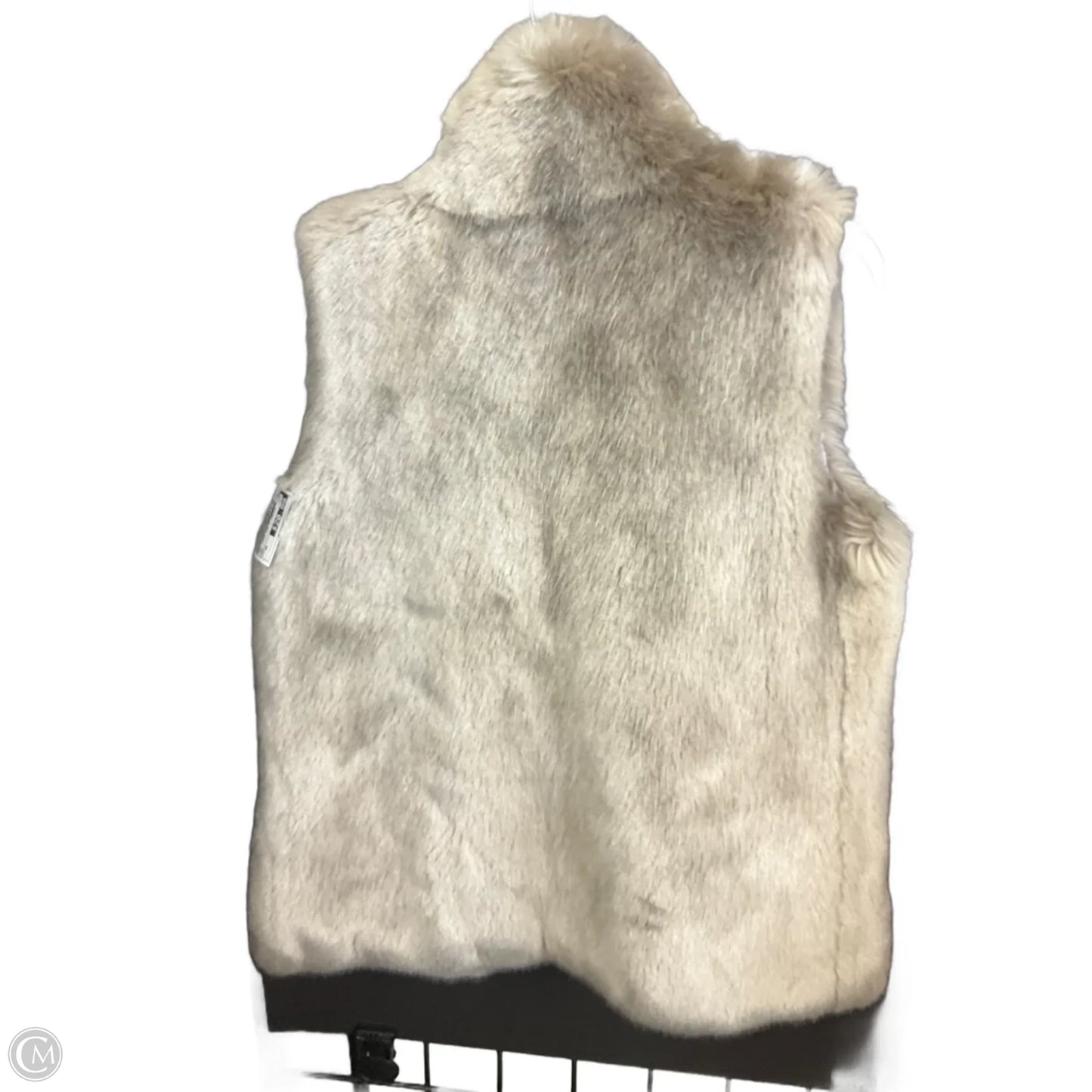 Vest Faux Fur & Sherpa By Calvin Klein In Tan, Size: Xs