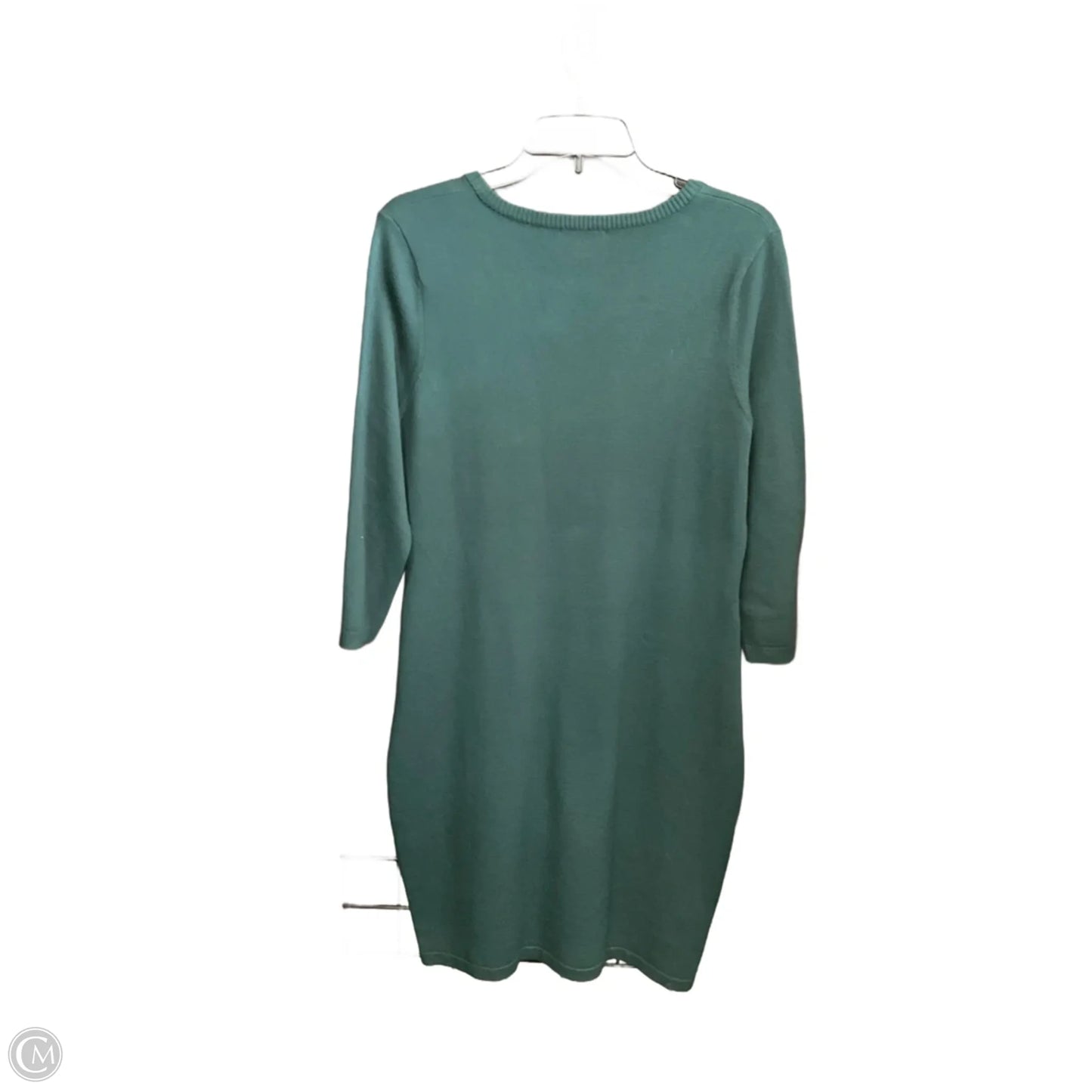 Sweater Cardigan By Gap In Green, Size: M