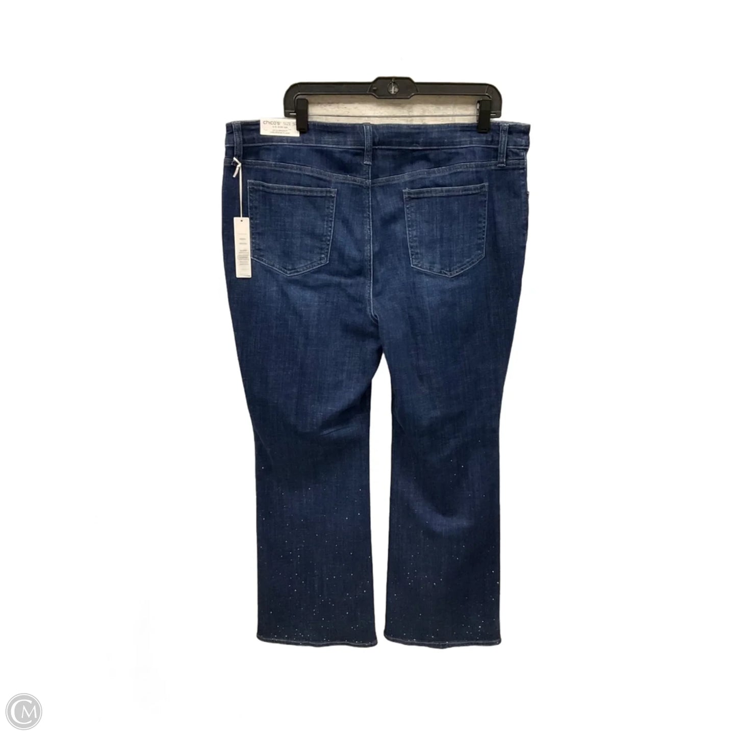 Jeans Wide Leg By Chicos In Blue Denim, Size: 16