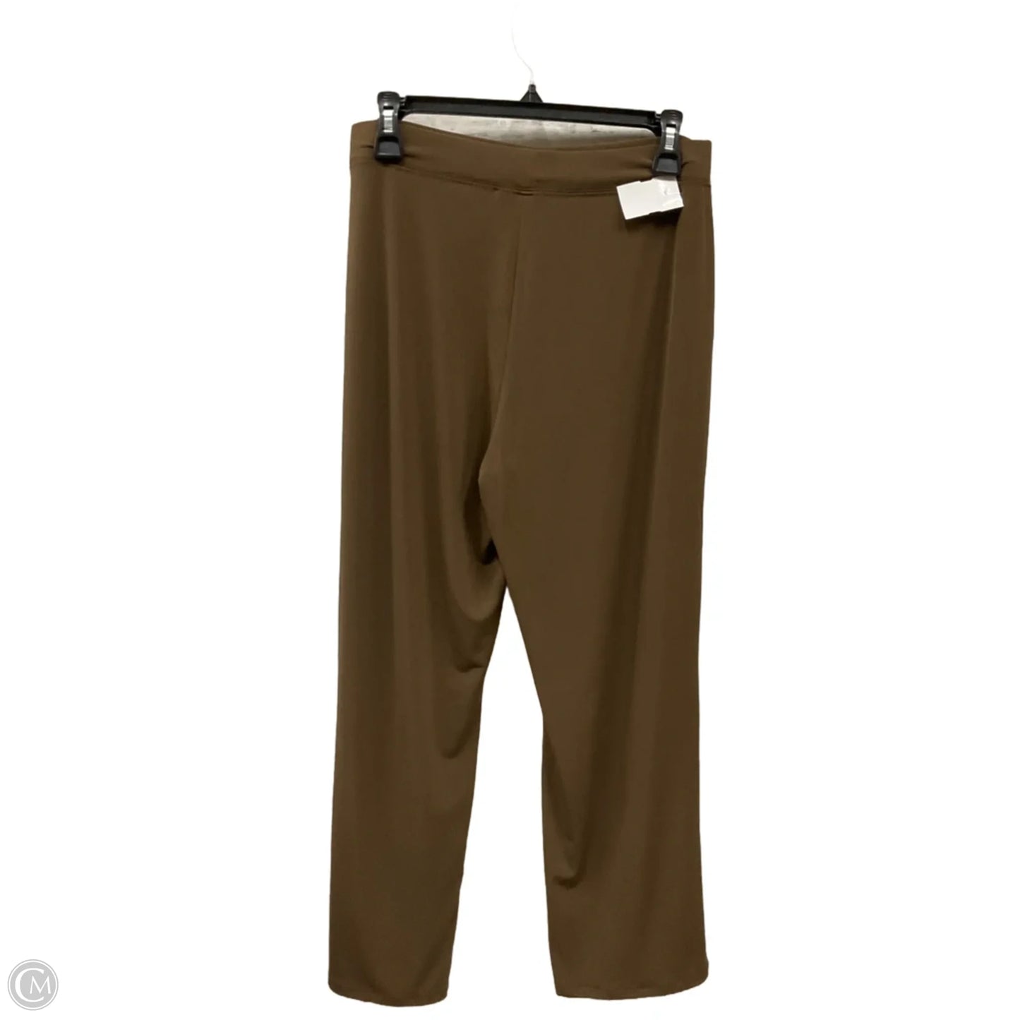 Jeans Straight By Susan Graver In Brown Denim, Size: 10p