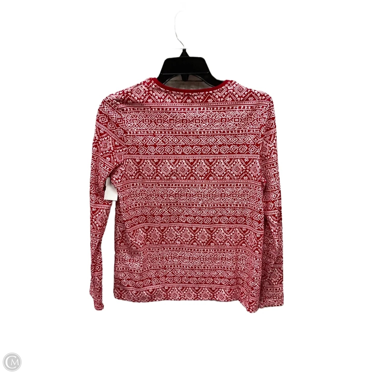 Top Long Sleeve By Croft And Barrow In Red, Size: M