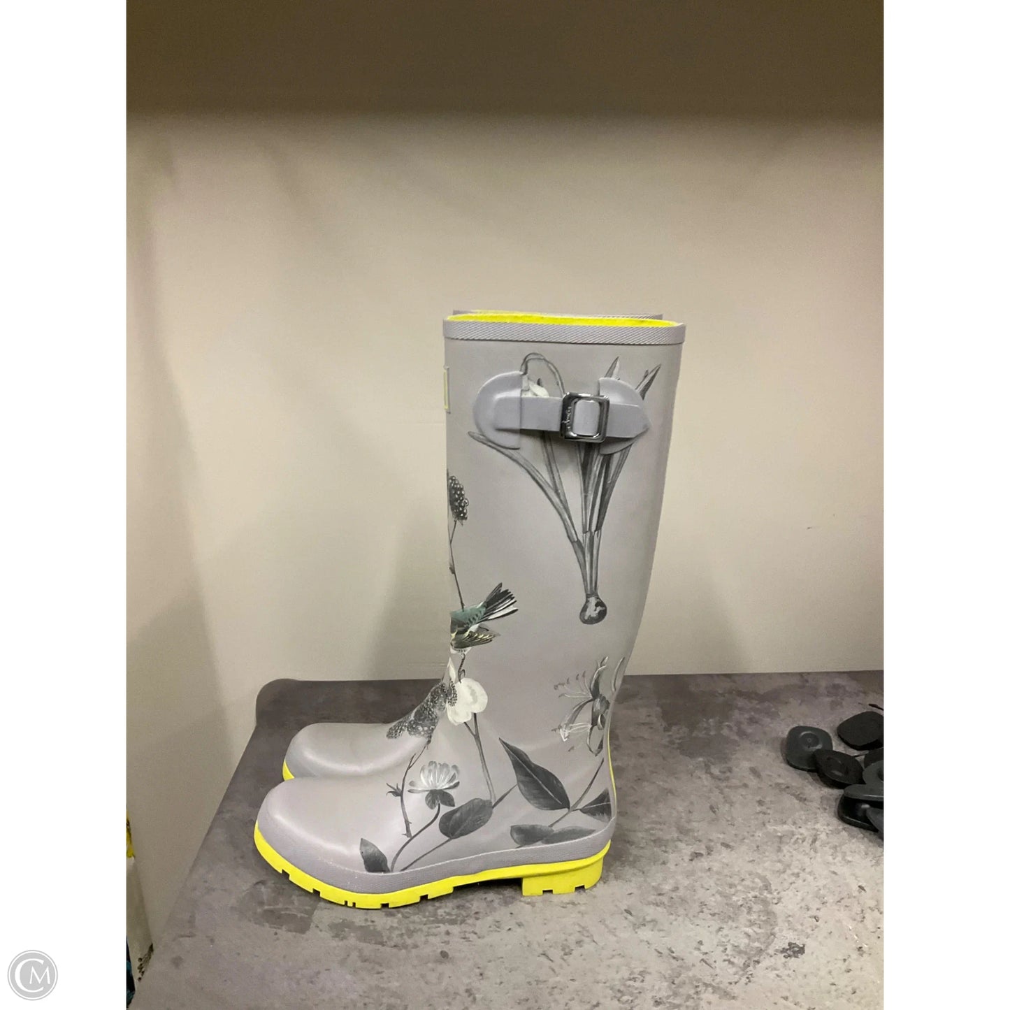 Boots Rain By Joules In Grey, Size: 9