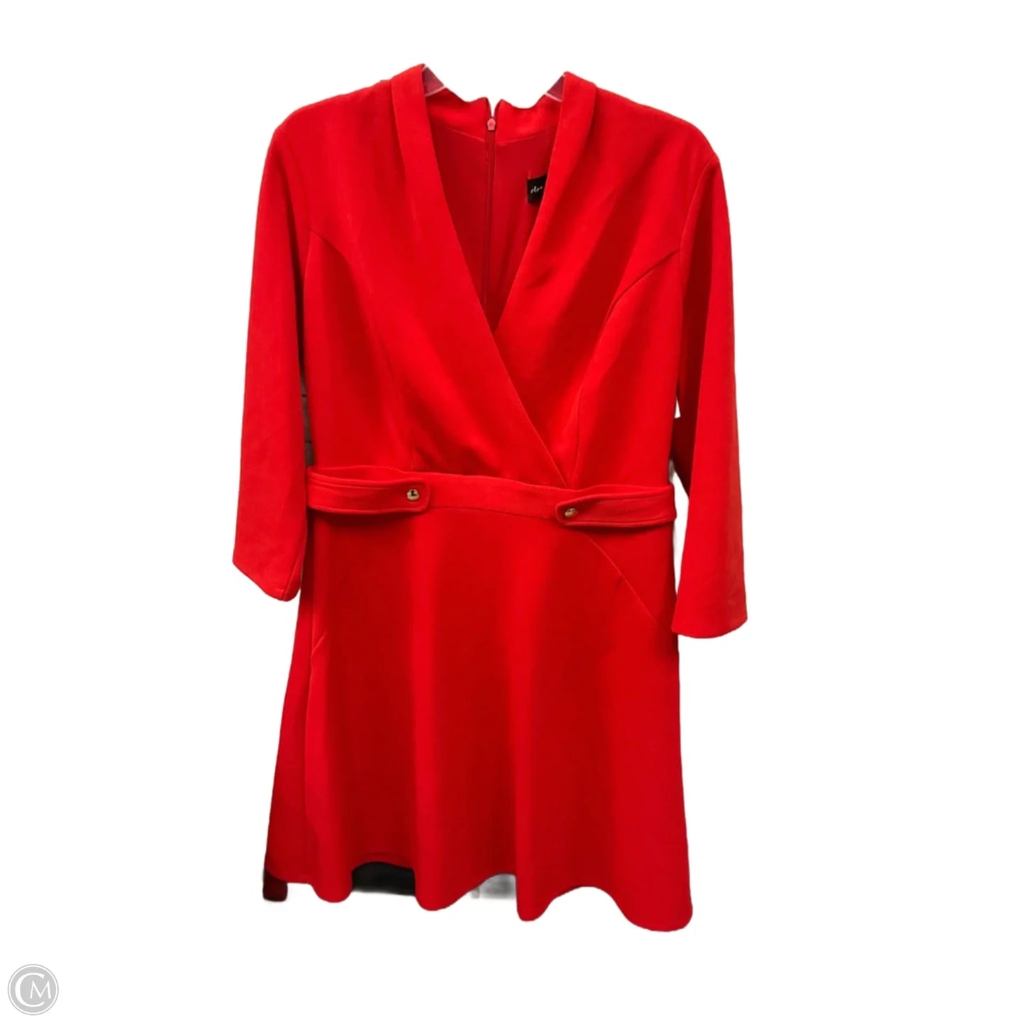 Dress Party Midi By Clothes Mentor In Red, Size: Xl