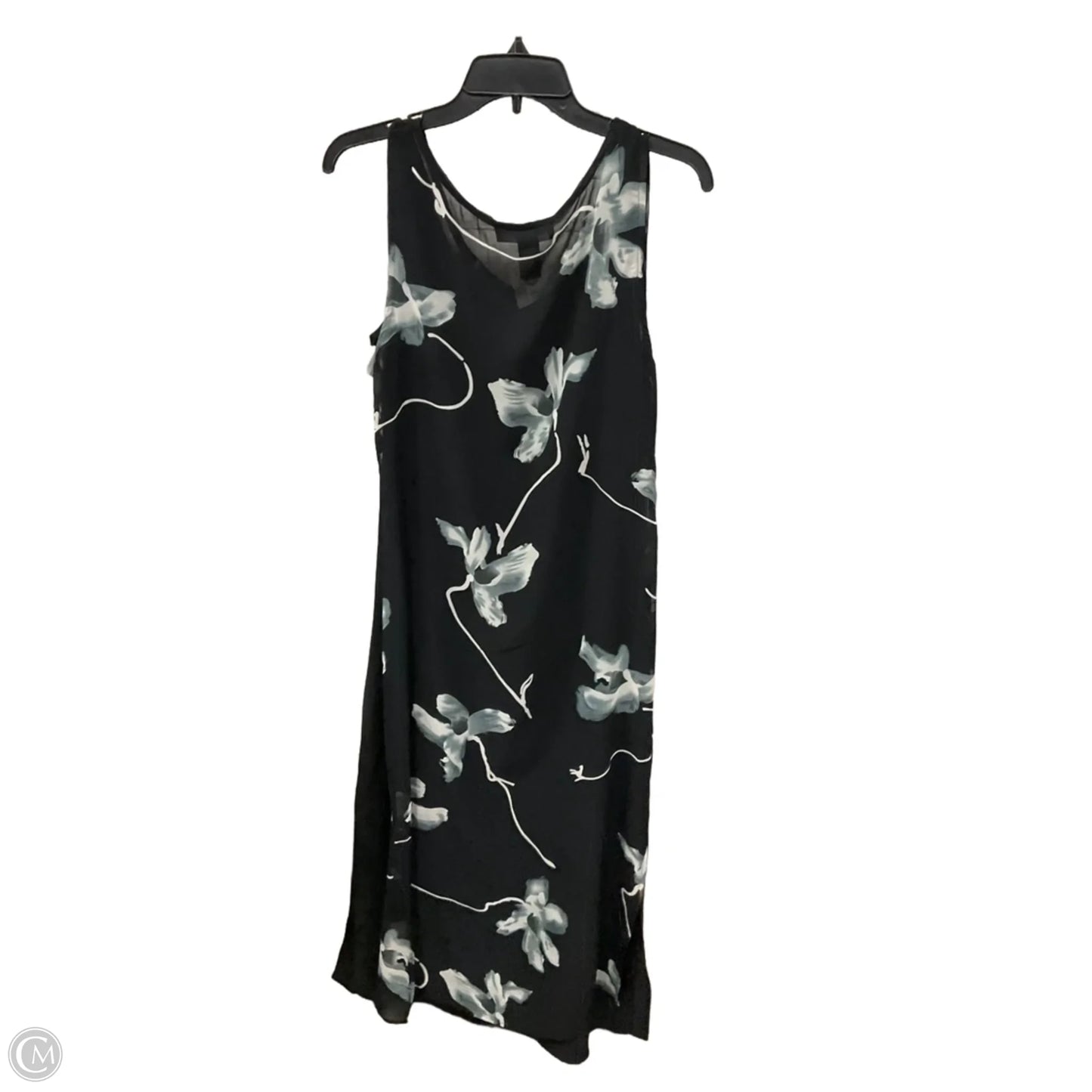 Dress Casual Maxi By Mlle Gabrielle In Black & Grey, Size: Xl