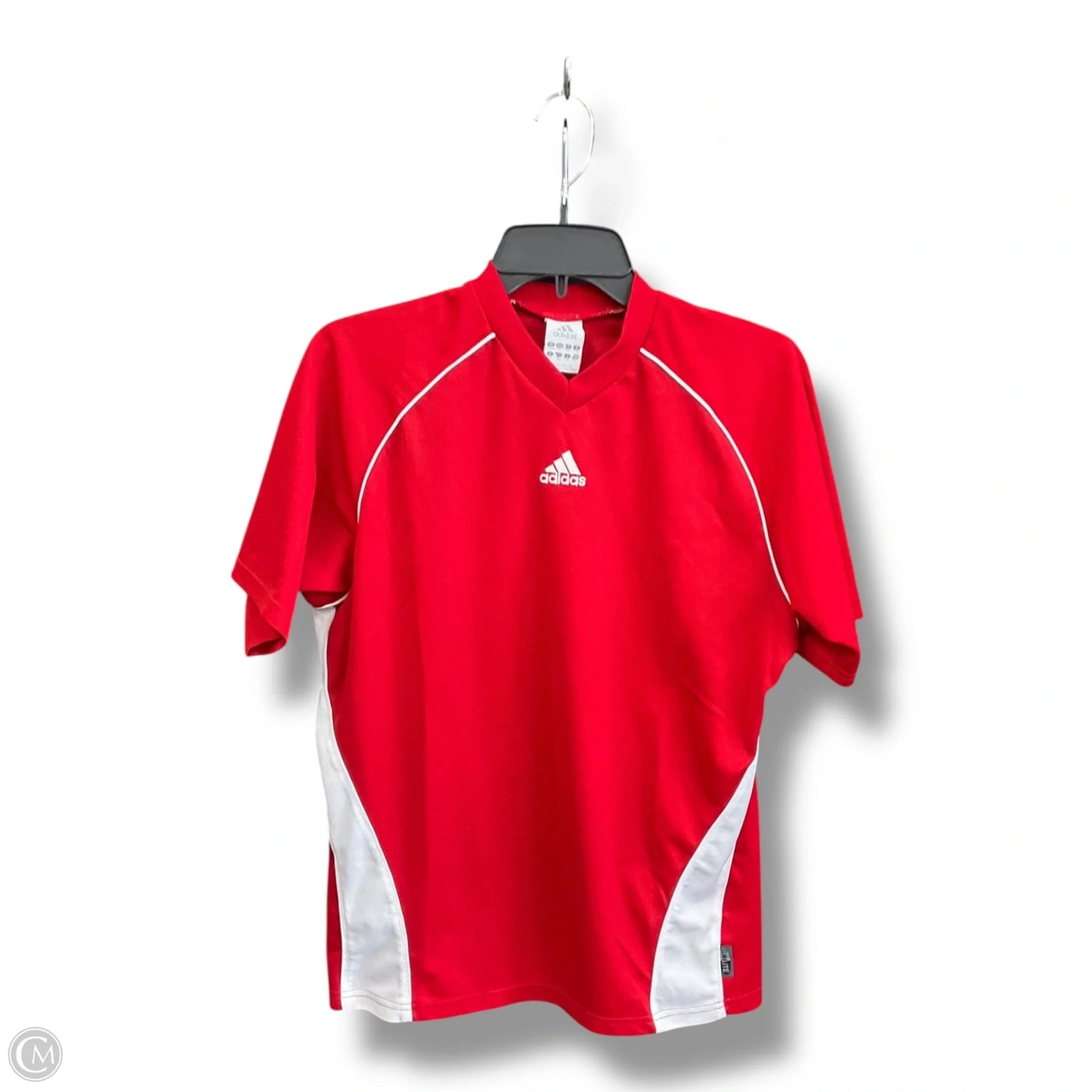 Top Short Sleeve By Adidas In Red, Size: Xl