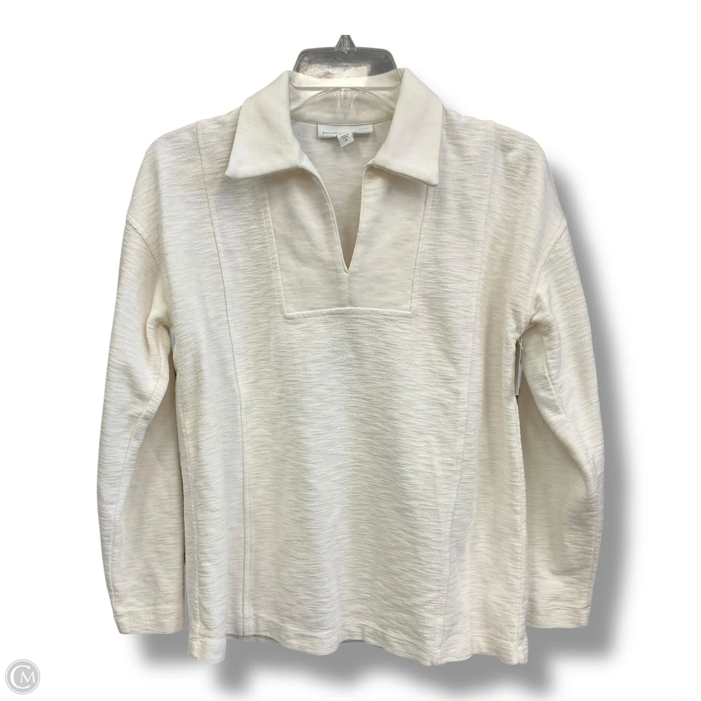 Top Long Sleeve By J Mclaughlin In White, Size: Xs