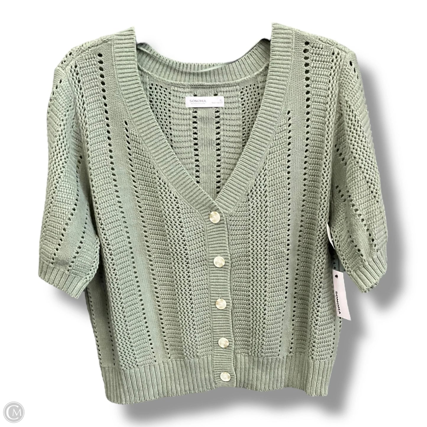 Sweater By Sonoma In Green, Size: Xl
