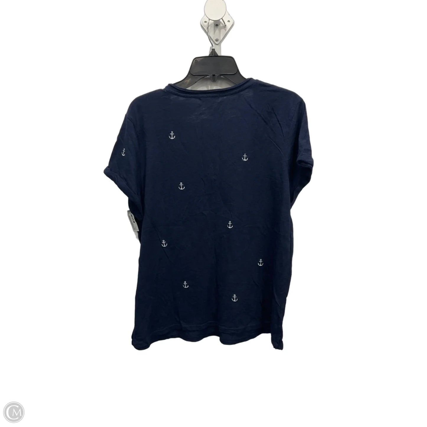 Top Short Sleeve Basic By T.la In Navy, Size: L