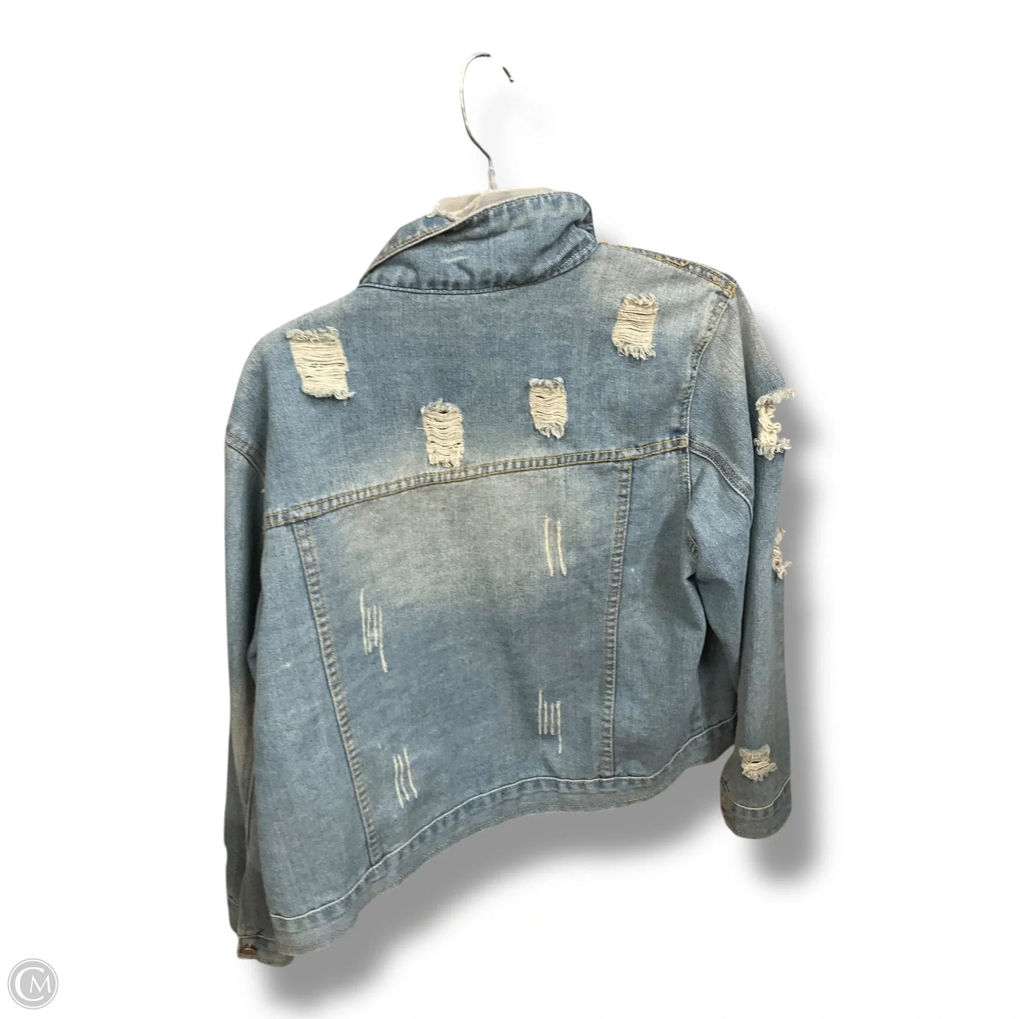 Jacket Denim By Clothes Mentor In Blue Denim, Size: Xl