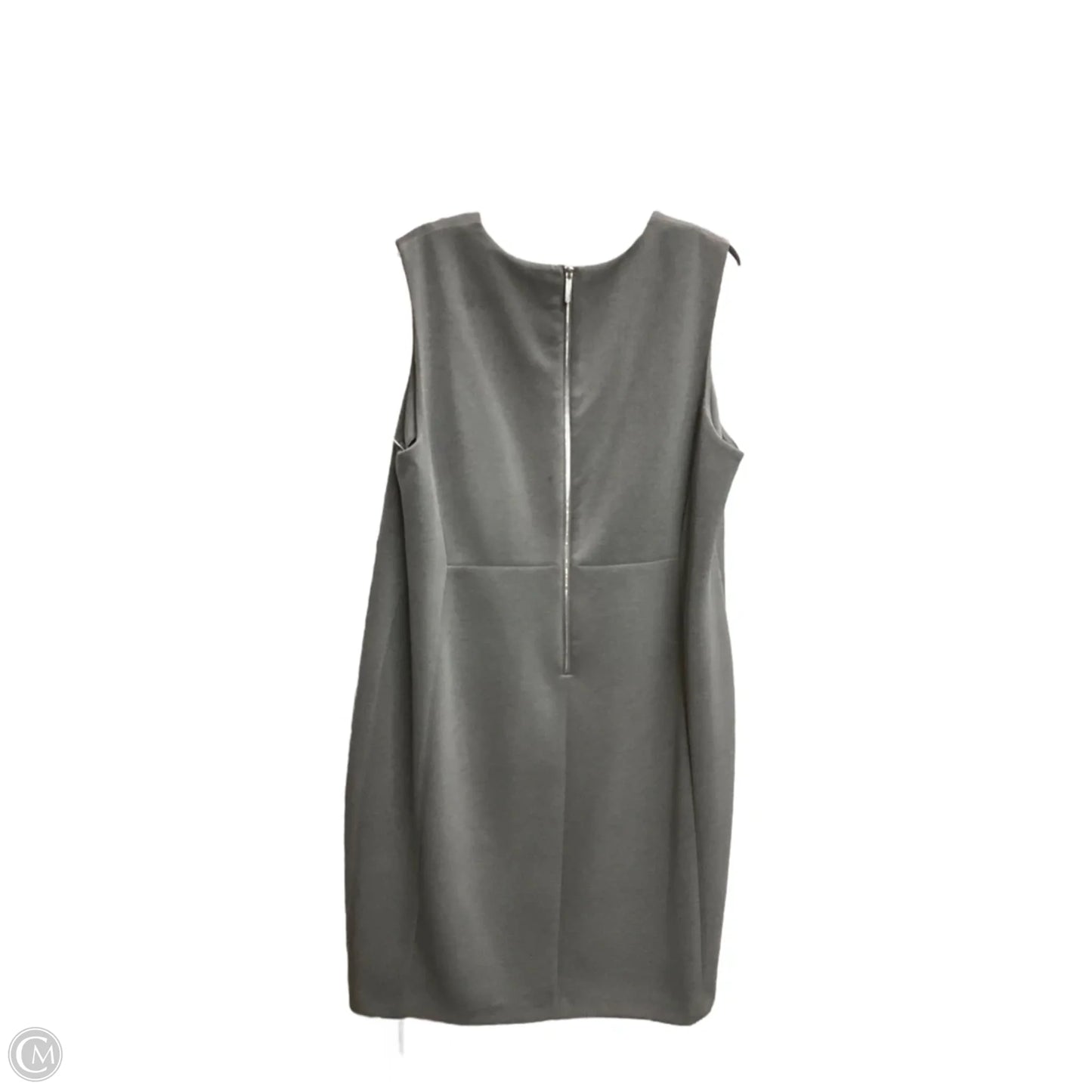 Dress Casual Maxi By Calvin Klein In Grey, Size: 1x